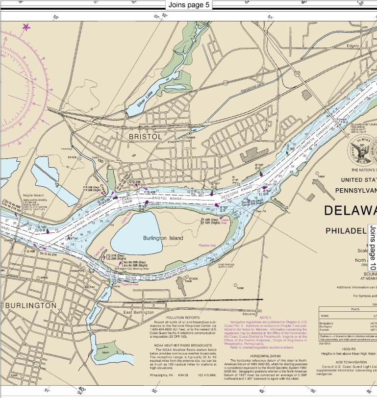 This image has an empty alt attribute; its file name is noaa-small-boaters-chart-delaware-river-bristol-keystone-landreth.jpg